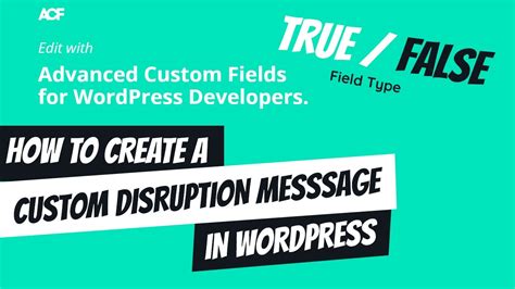 Wordpress ACF true/false condition for all pages .